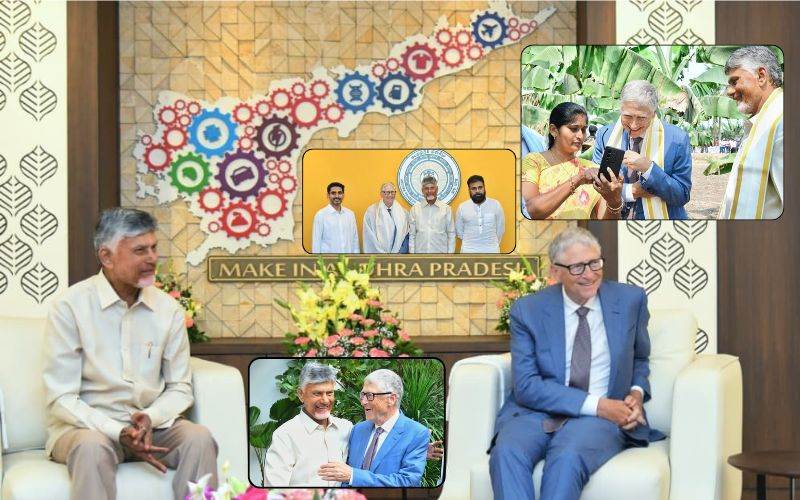 بل گیٹس نے آندھرا سکریٹریٹ میں ریئل ٹائم گورننس سوسائٹی سنٹر کا کیا دورہ